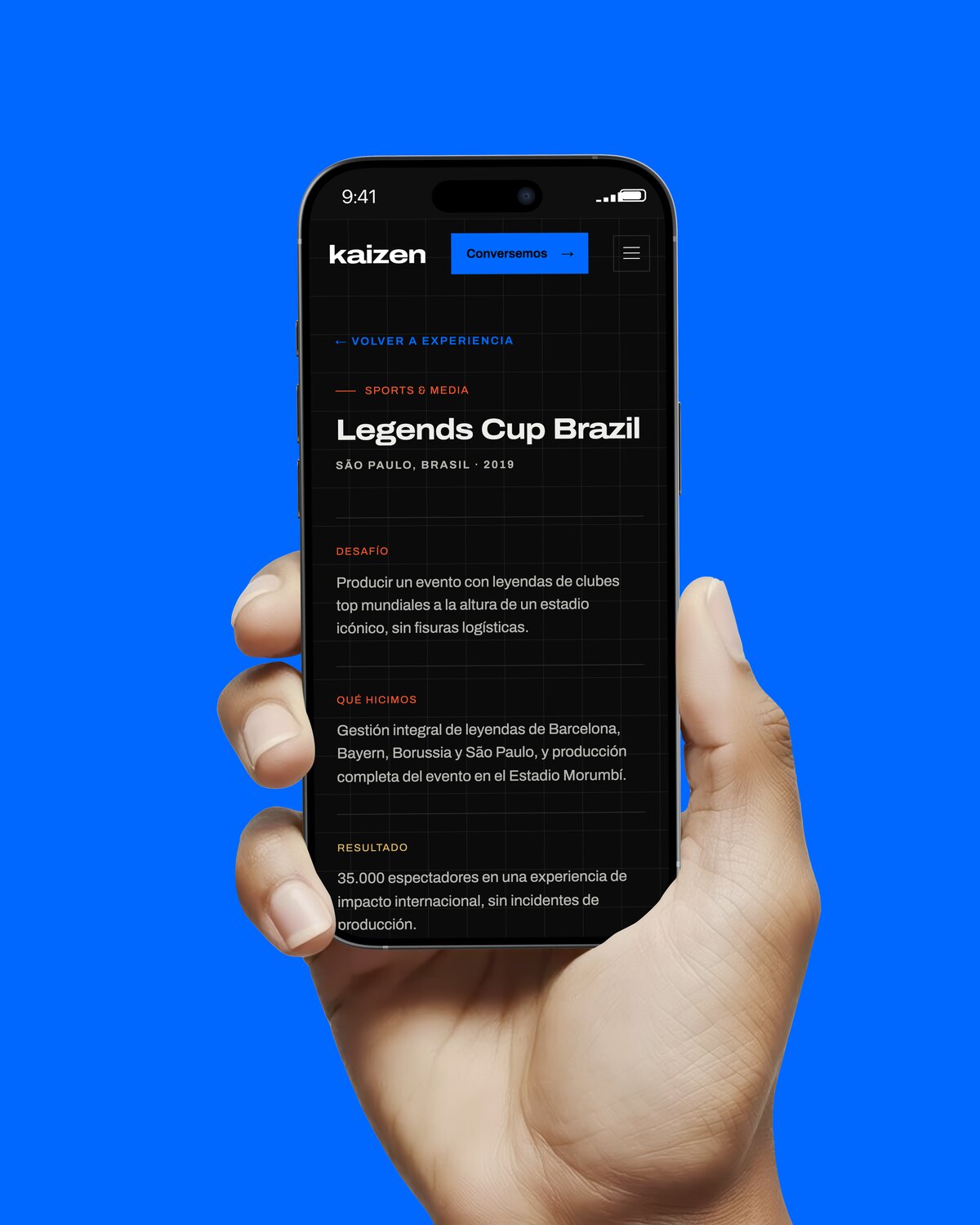 La ficha de la Legends Cup Brazil en un celular: desafío, qué hicimos y resultado